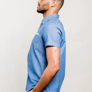 Man Blue Summer Shirt w Video